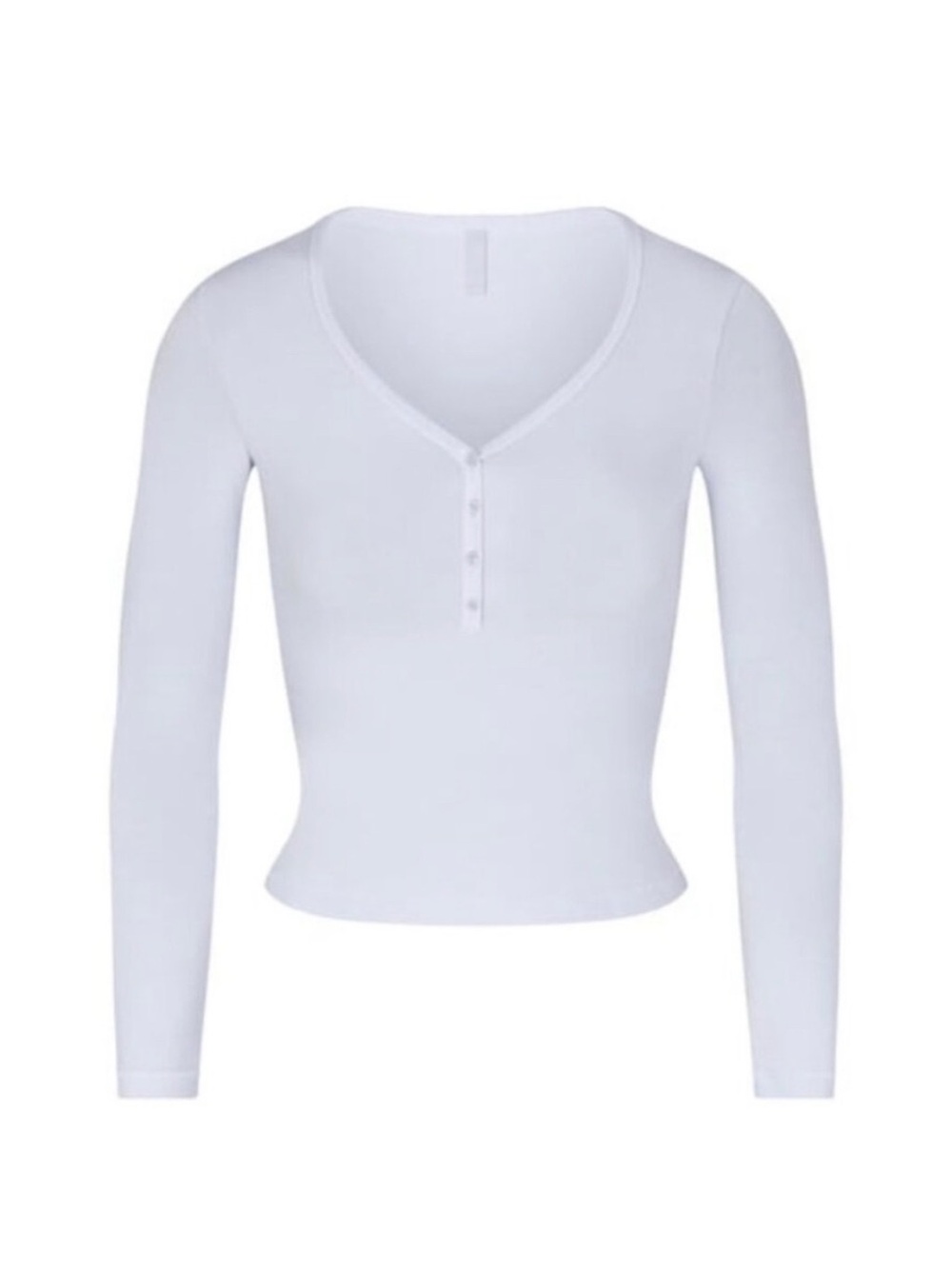 Skims NEW VINTAGE LONG SLEEVE CROPPED HENLEY | PERIWINKLE × 1
PERIWINKLE / S